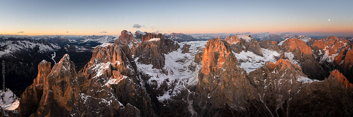 Impresionante paisaje alpino del Macizo del Monte Rosa